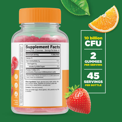 Lifeable Women's Prenatal Multivitamin + Probiotic 10 Billion, Gummies Bundle - Great Tasting Lifeable