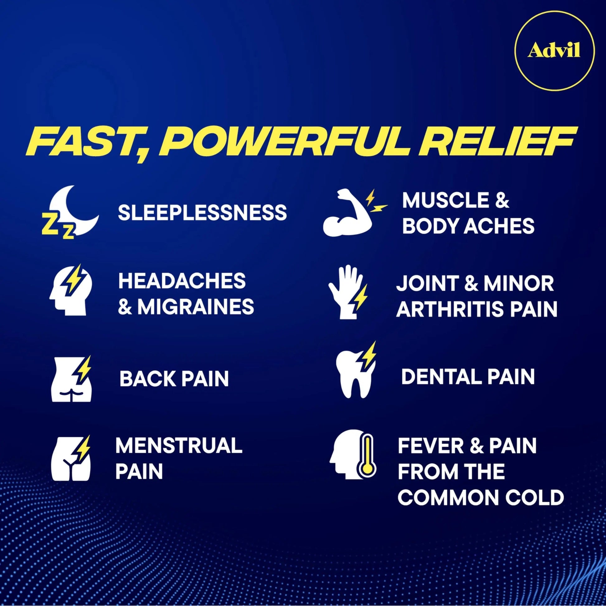 Advil PM Pain Reliever and Nighttime Sleep Aid, Pain Medicine with Ibuprofen for Pain Relief and Diphenhydramine Citrate for a Sleep Aid - 40 Coated Caplets AdvilBuy Supplements Australia