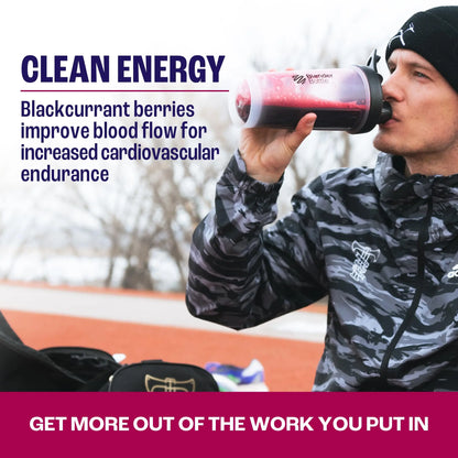 2before Blackcurrant I All Natural Vegan Pre Workout, with 120mg Caffeine I Clean Energy 2before