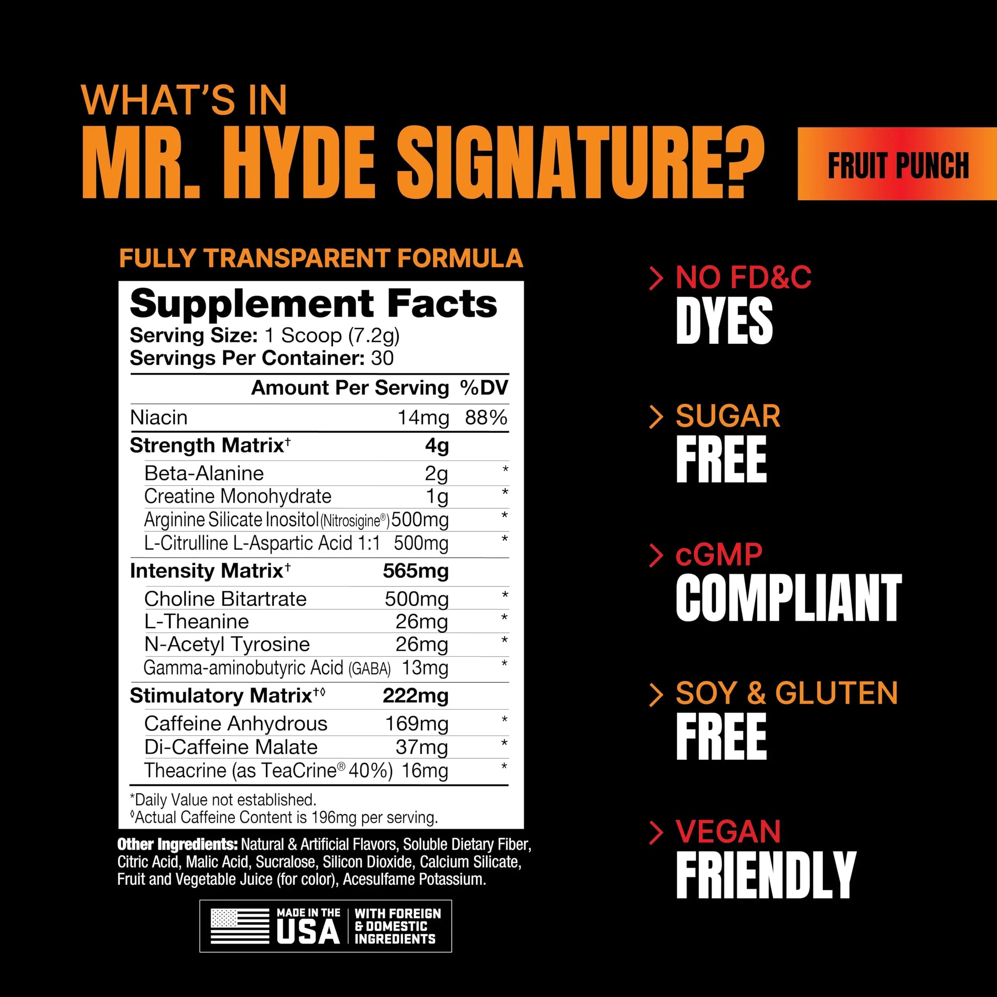 PROSUPPS Mr. Hyde Signature Series Pre-Workout Energy Drink – Intense Sustained Energy PROSUPPS