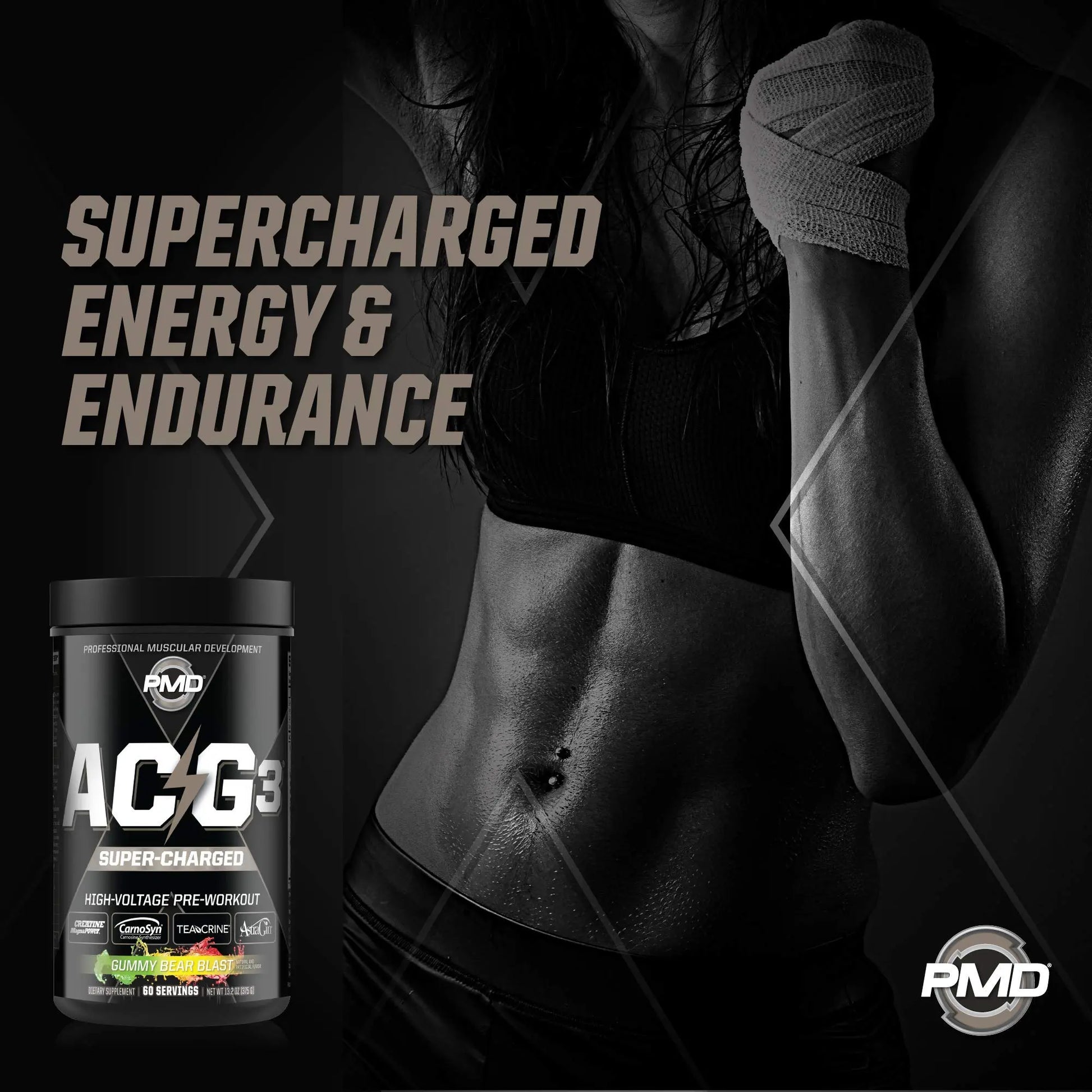 PMD Sports ACG3 Supercharged - Pre Workout - Powerful Strength, High Energy, Maximize PMD