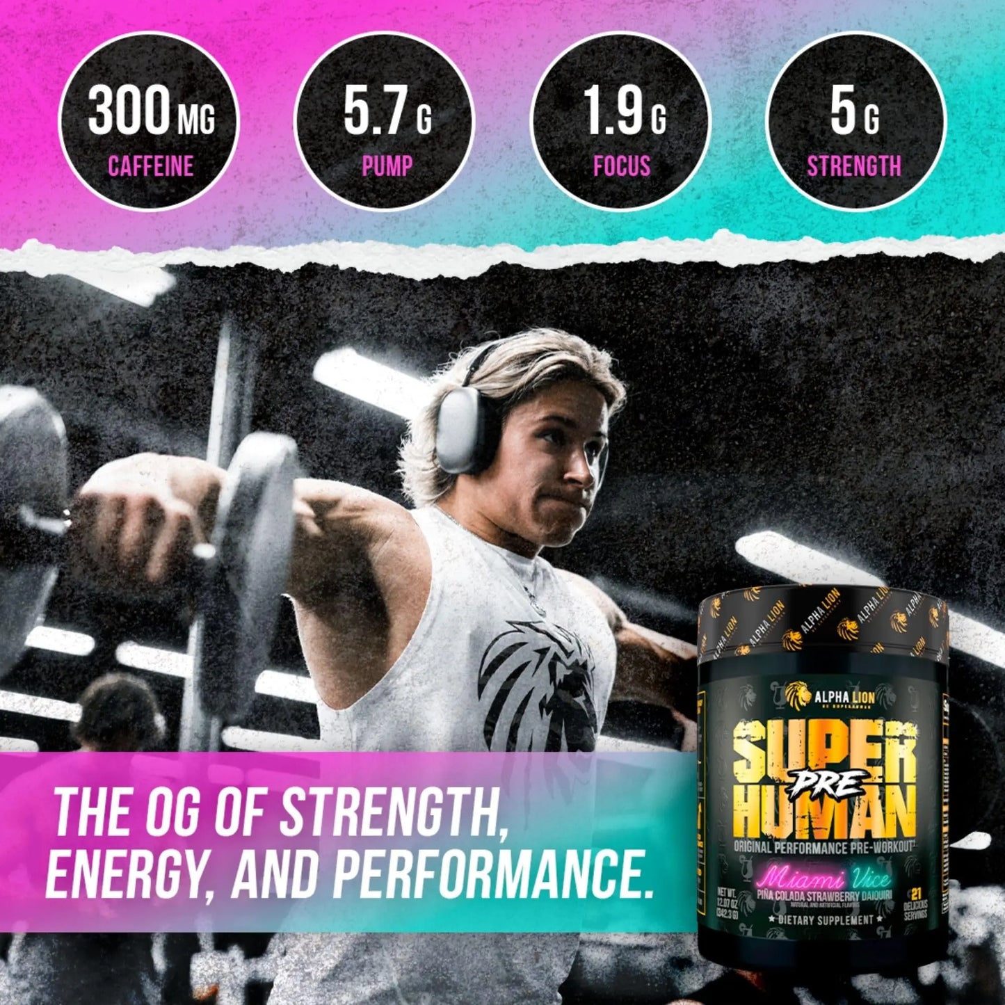 ALPHA LION Superhuman Pre Workout Powder & Post Workout Recovery Bundle ALPHA LION