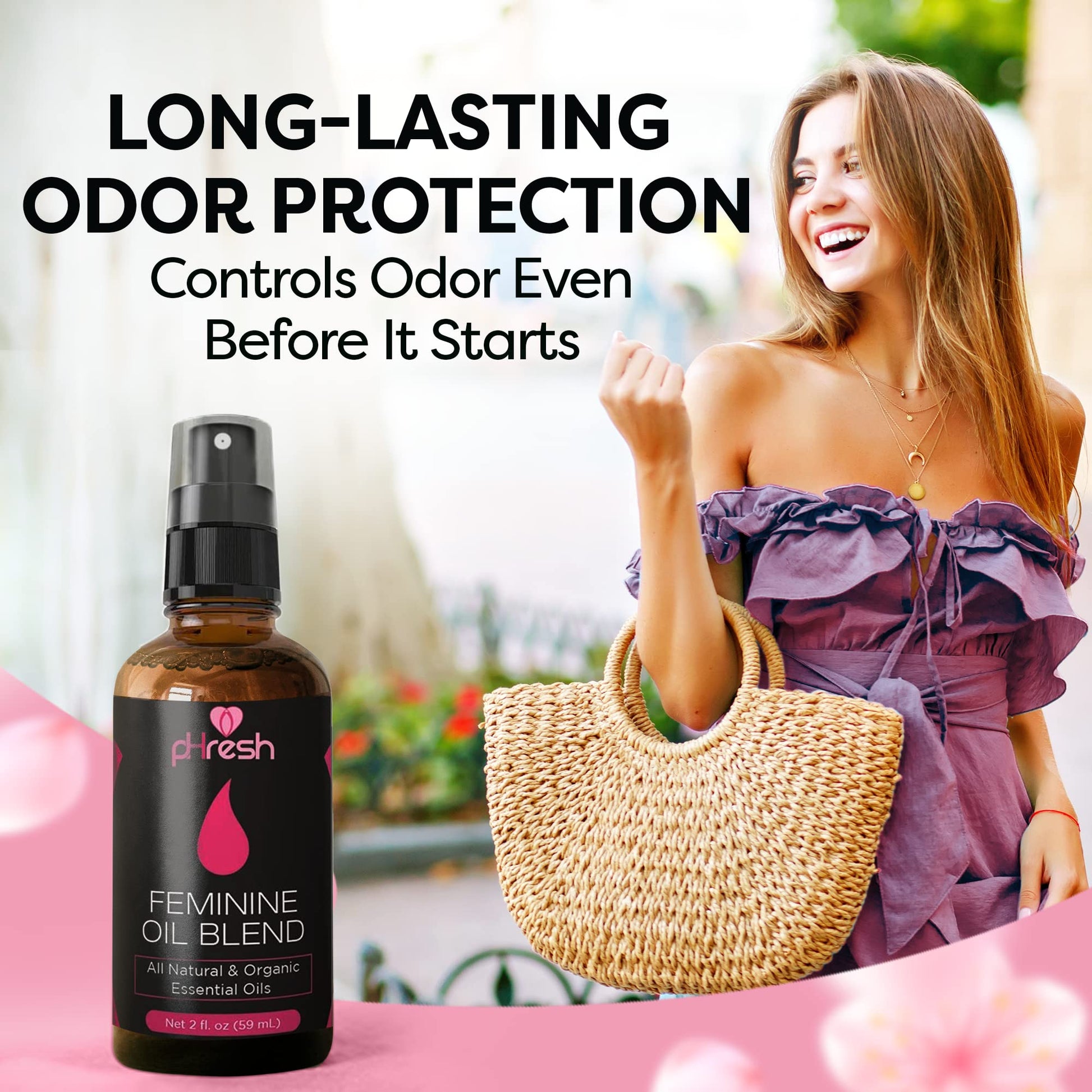 pHresh Feminine Spray - 100% All Natural Yoni Oil for Women - with Tea Tree, Lemongrass, Orange Essential Oils ACE NUTRITIONBuy Supplements Australia