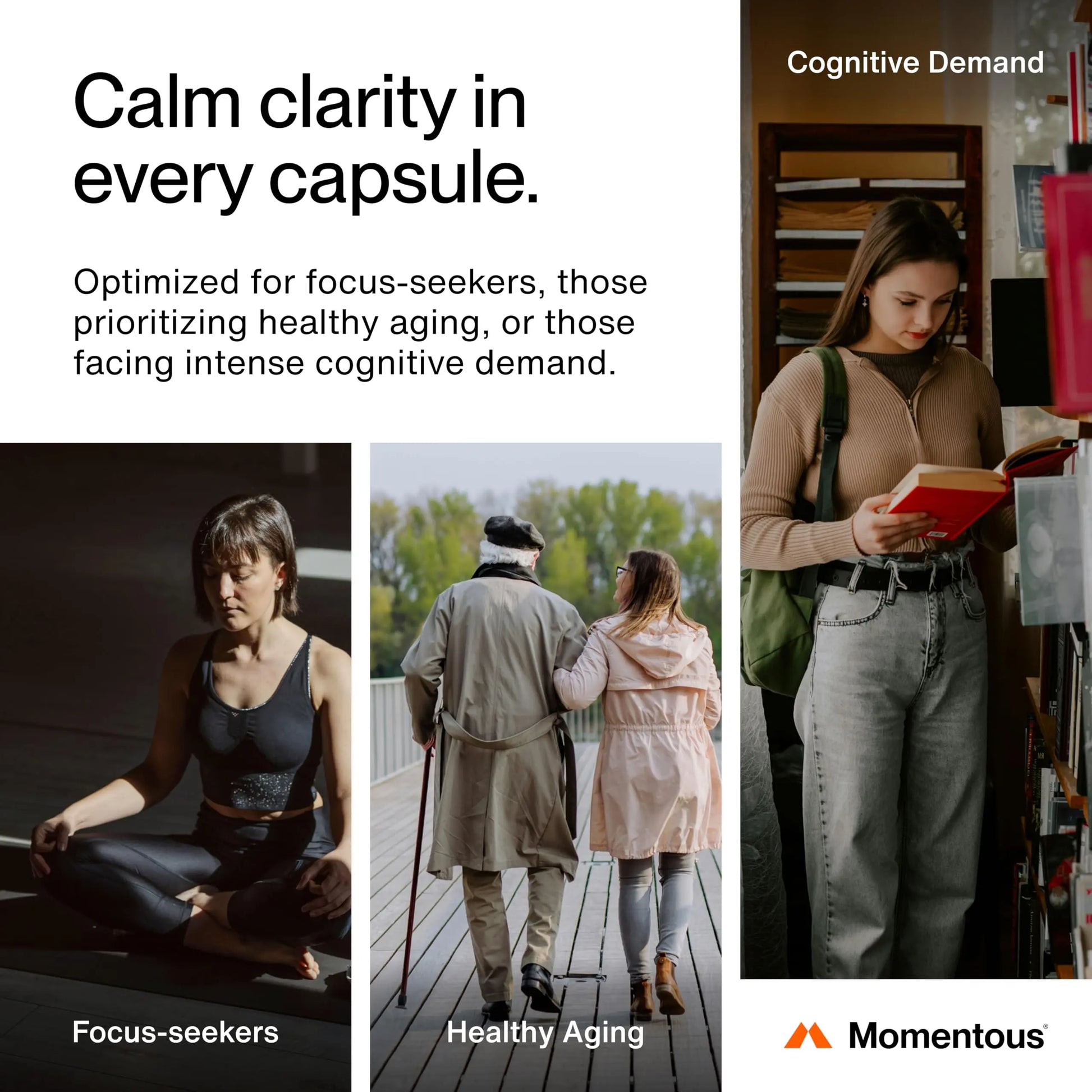Momentous Magtein Magnesium L-Threonate - Brain & Rest Support Supplement - Boosts Cognitive Function & Sleep Quality Momentous