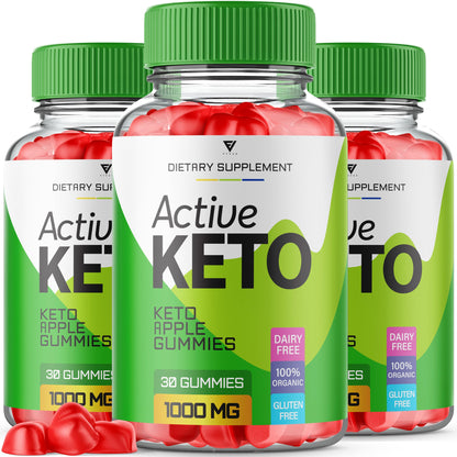 (3 Pack) Active Keto Gummies for Weight Loss Active Keto ACV Gummies Advanced Fyvus