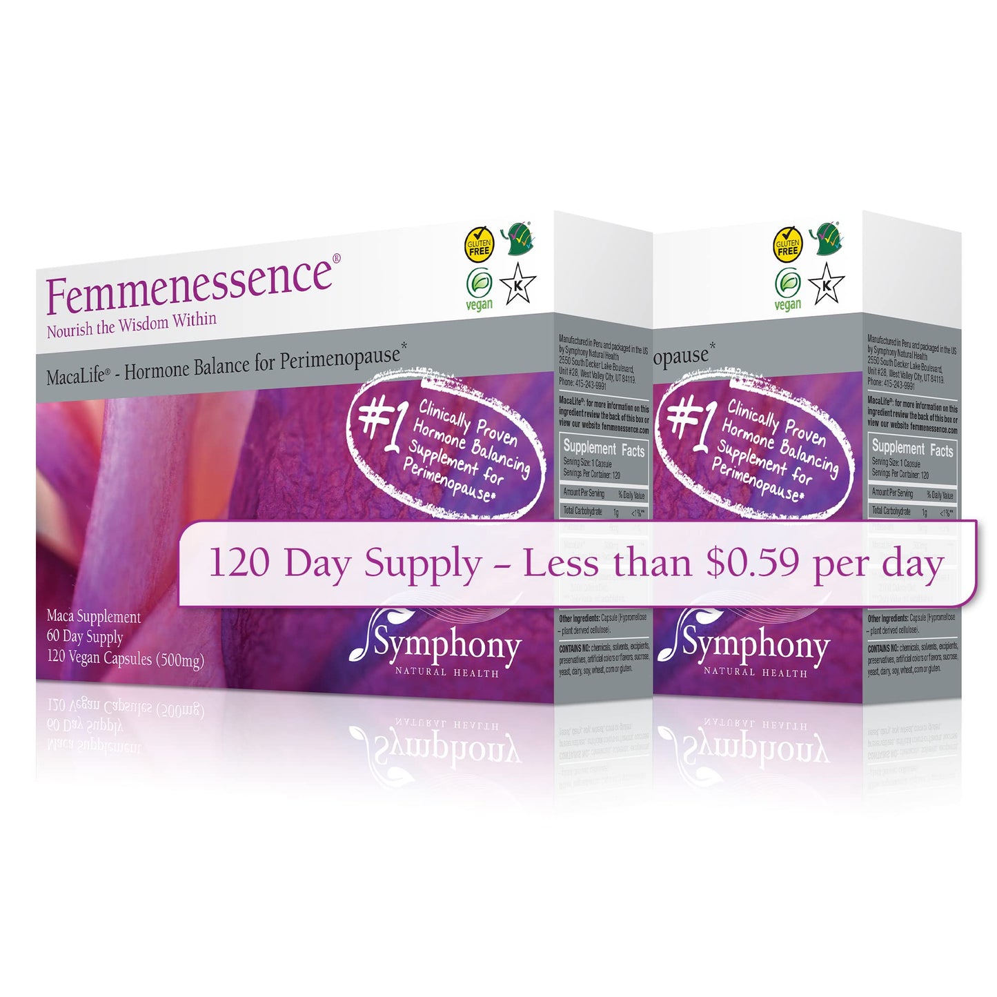 Femmenessence MacaLife – Clinically Proven for Perimenopause, Women’s Natural Hormone Natural Health International
