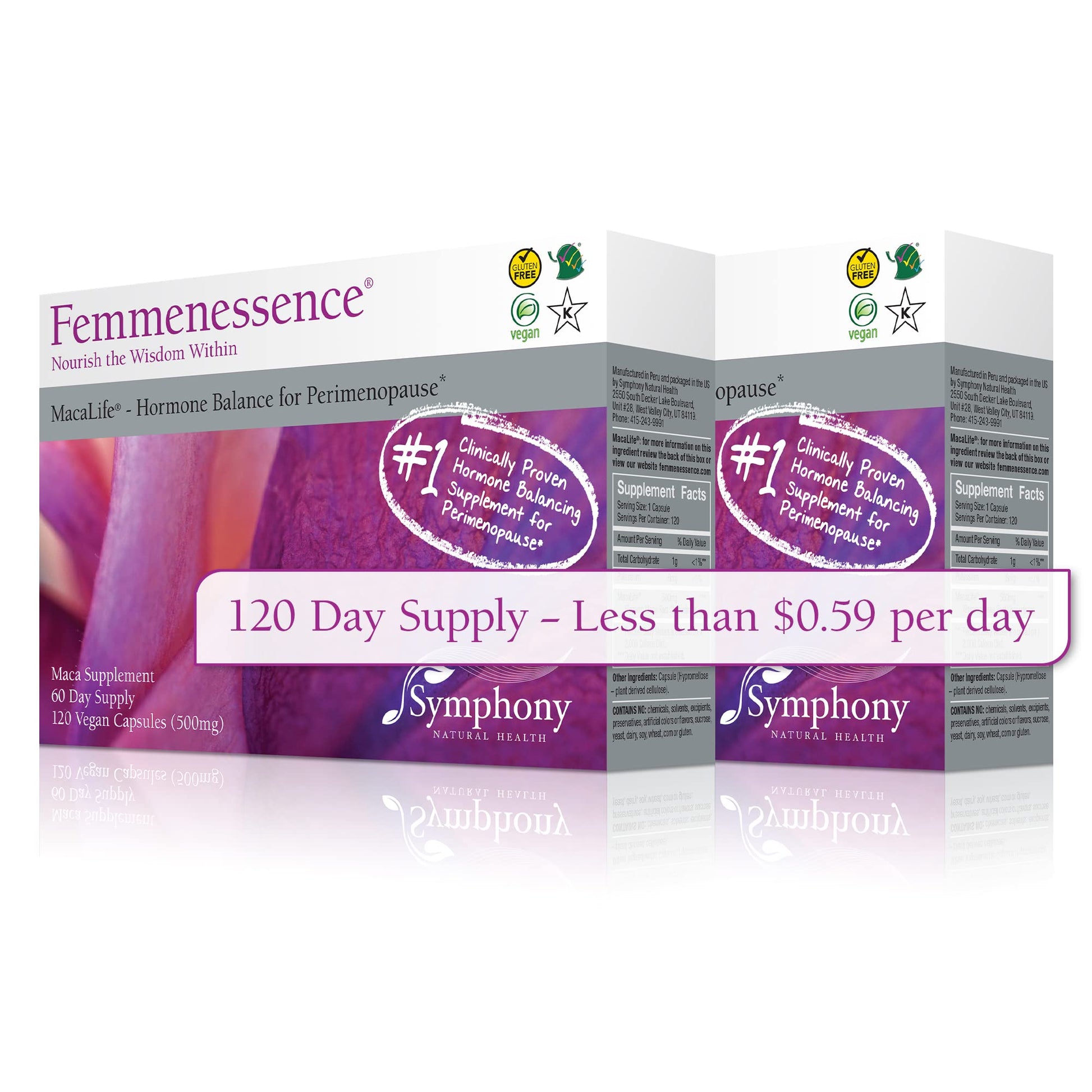 Femmenessence MacaLife – Clinically Proven for Perimenopause, Women’s Natural Hormone Natural Health International