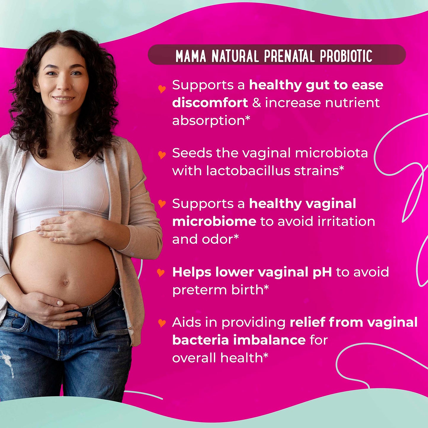 Premium Prenatal Bundle of 2 - Organic Prenatal Multi & Natural Probiotics - Essential Nutrition for Women Mama Natural