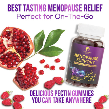 Menopause Support Supplement for Women - Multi Benefit Menopause Relief Vitamin Gummy Nature's Glow