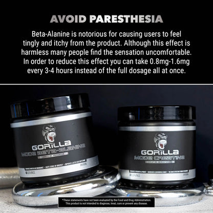 Gorilla Mode Beta-Alanine – Carnosine Precursor/Enhanced Muscular Endurance Gorilla Mind