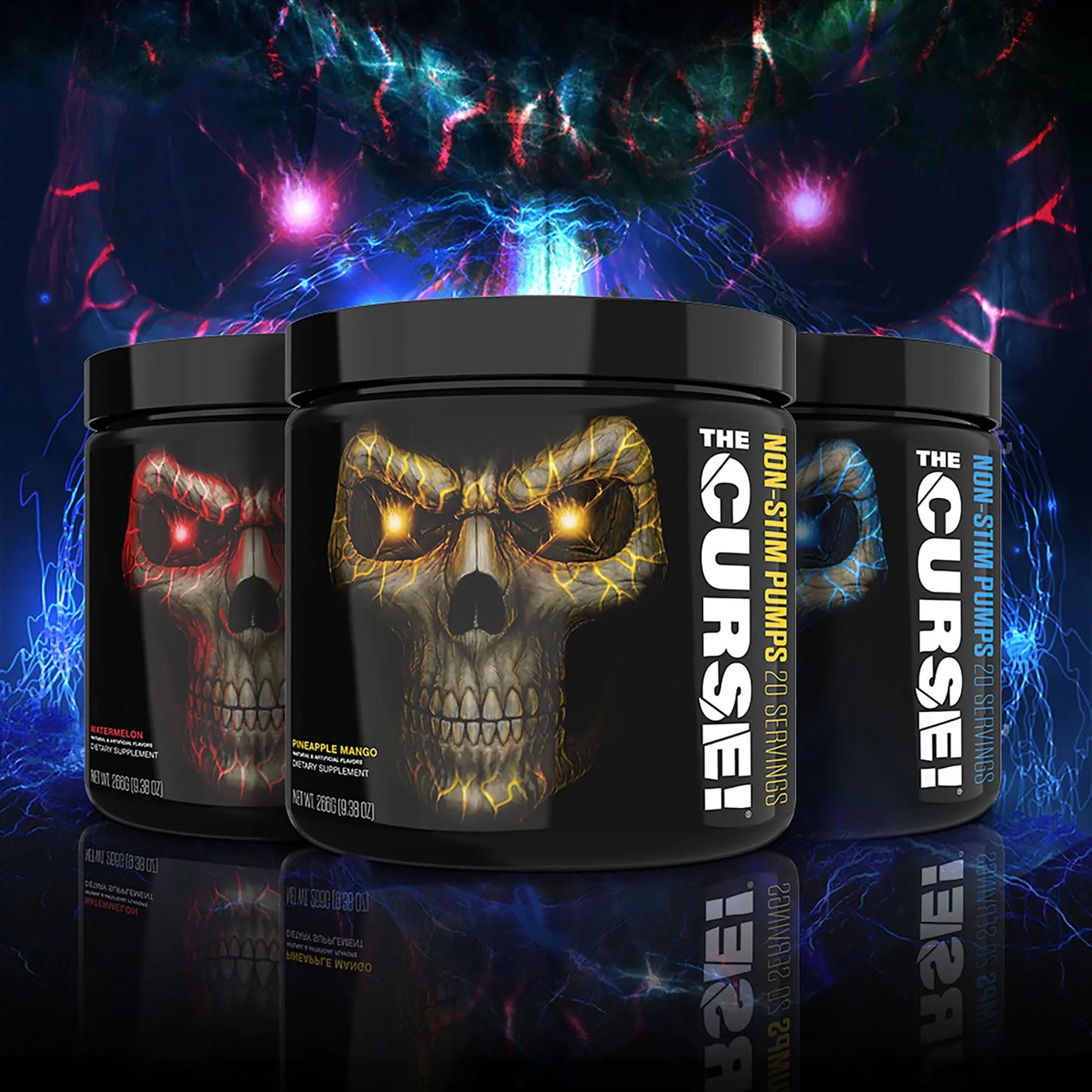 THE CURSE! JNX Sports Non-Stim Pumps Pre-Workout Supplement - Maximum Power THE CURSE!