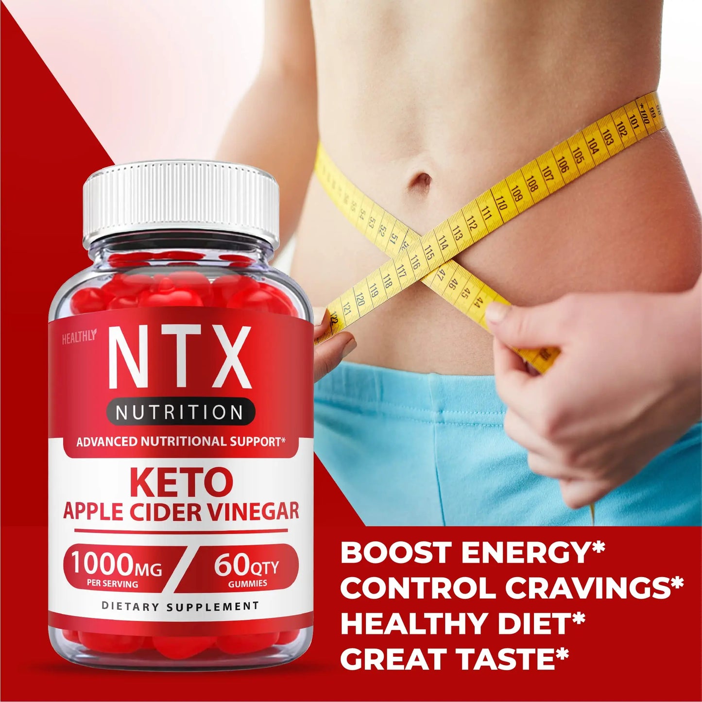 (3 Pack) NTX Keto Gummies Max Strength Ntx Keto Acv Gummies Advanced, Ntx Nutrition Healthly