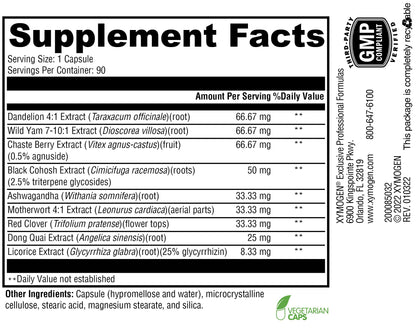 XYMOGEN MenoFem - Menopause Supplements for Women - Dandelion Root Extract, Dong Quai XYMOGEN