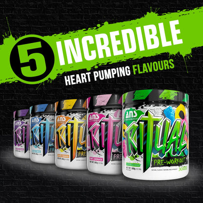 ANS Performance Ritual Pre Workout (30 Servings, 12.7 oz) - Complete Preworkout Formula ANS Performance