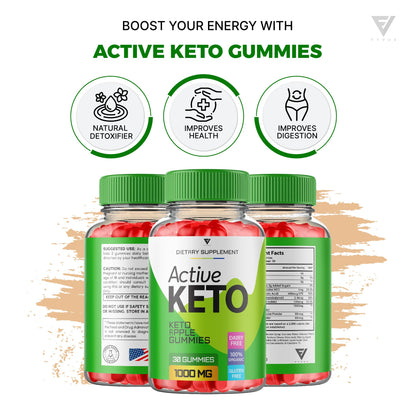 (3 Pack) Active Keto Gummies for Weight Loss Active Keto ACV Gummies Advanced Fyvus
