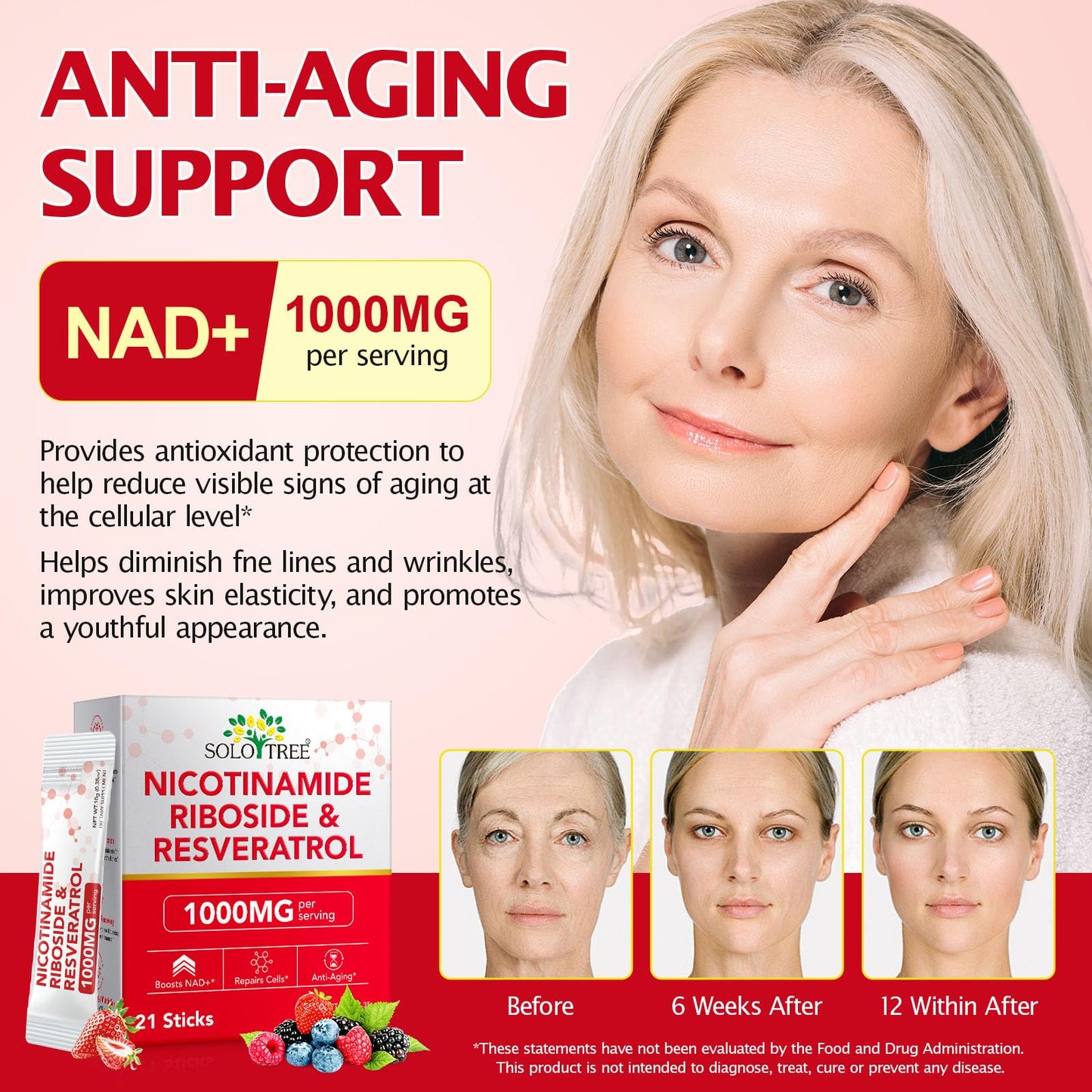 bnHUlMXw NAD Liquid Supplement,1000mg Premium Nicotinamide Riboside & Resveratrol,NAD+ Berry Flavor Drink Mix for Skin Aging Support,Boosts Cellular Energy – NAD Supplements for Men & Women,30 Packs bnHUlMXwBuy Supplements Australia