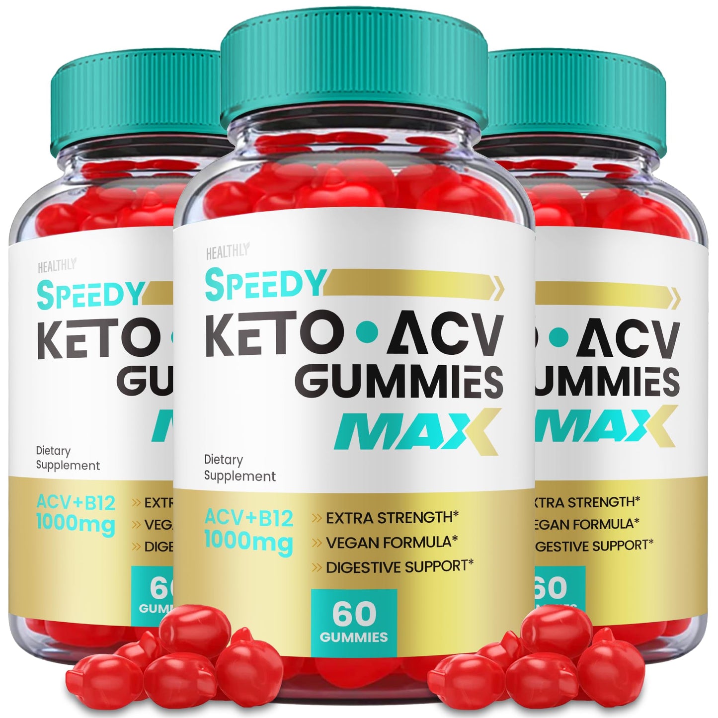 (3 Pack) Speedy Keto ACV Gummies Maximum Strength, Speedy Keto Plus ACV Gummies Healthly