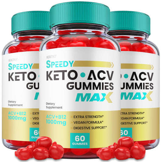 (3 Pack) Speedy Keto ACV Gummies Maximum Strength, Speedy Keto Plus ACV Gummies Healthly