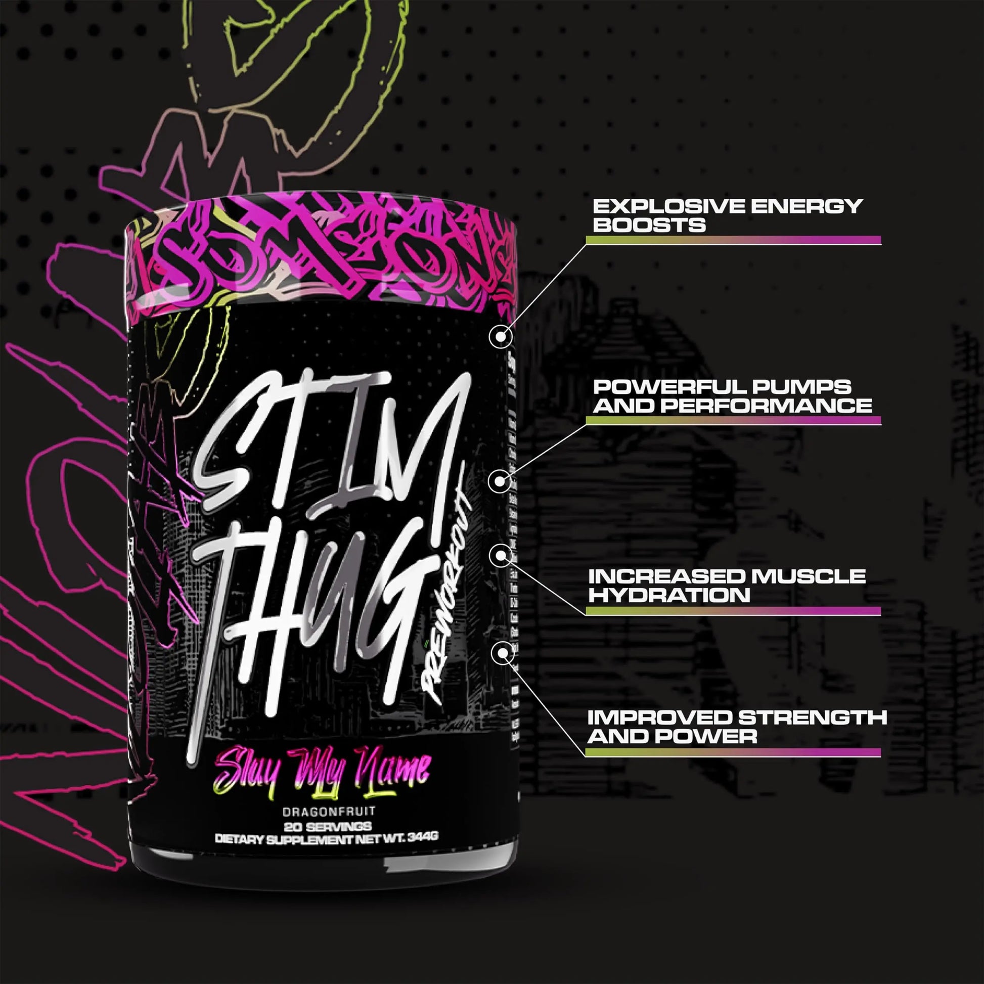 KILO LABS Pre Workout Powder | Stim Thug Preworkout for Men and Women | Hydrating KILO LABS