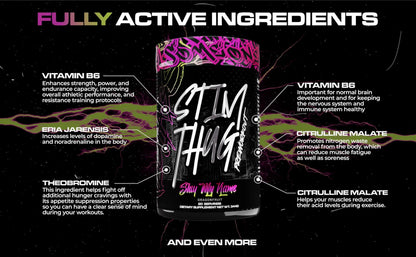 KILO LABS Pre Workout Powder | Stim Thug Preworkout for Men and Women | Hydrating KILO LABS