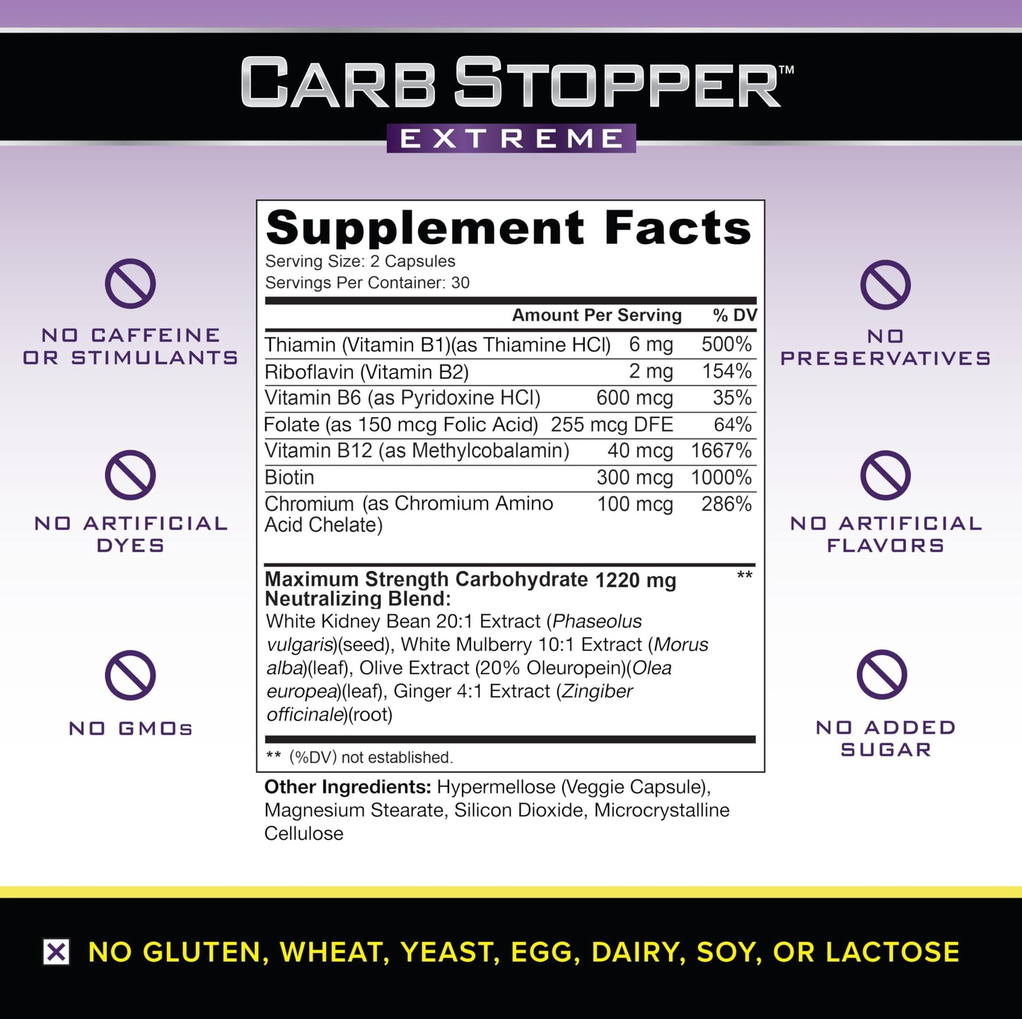 Carb Stopper Extreme (5 Bottles Maximum Strength, Natural Carbohydrate and Starch Carb Stopper ExtremeBuy Supplements Australia