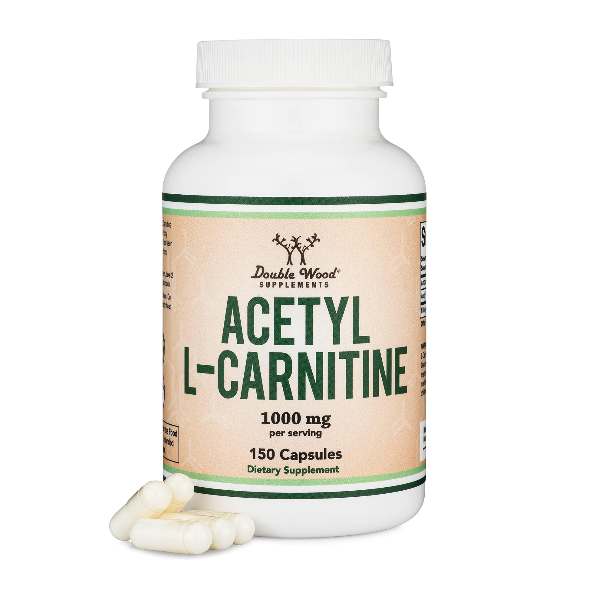 Acetyl L-Carnitine 1,000mg Per Serving, 150 Capsules (ALCAR for Brain Function Support, Memory, Attention, and Stamina) Acetyl L Carnitine That is Third Party Tested by Double Wood Double Wood SupplementsBuy Supplements Australia