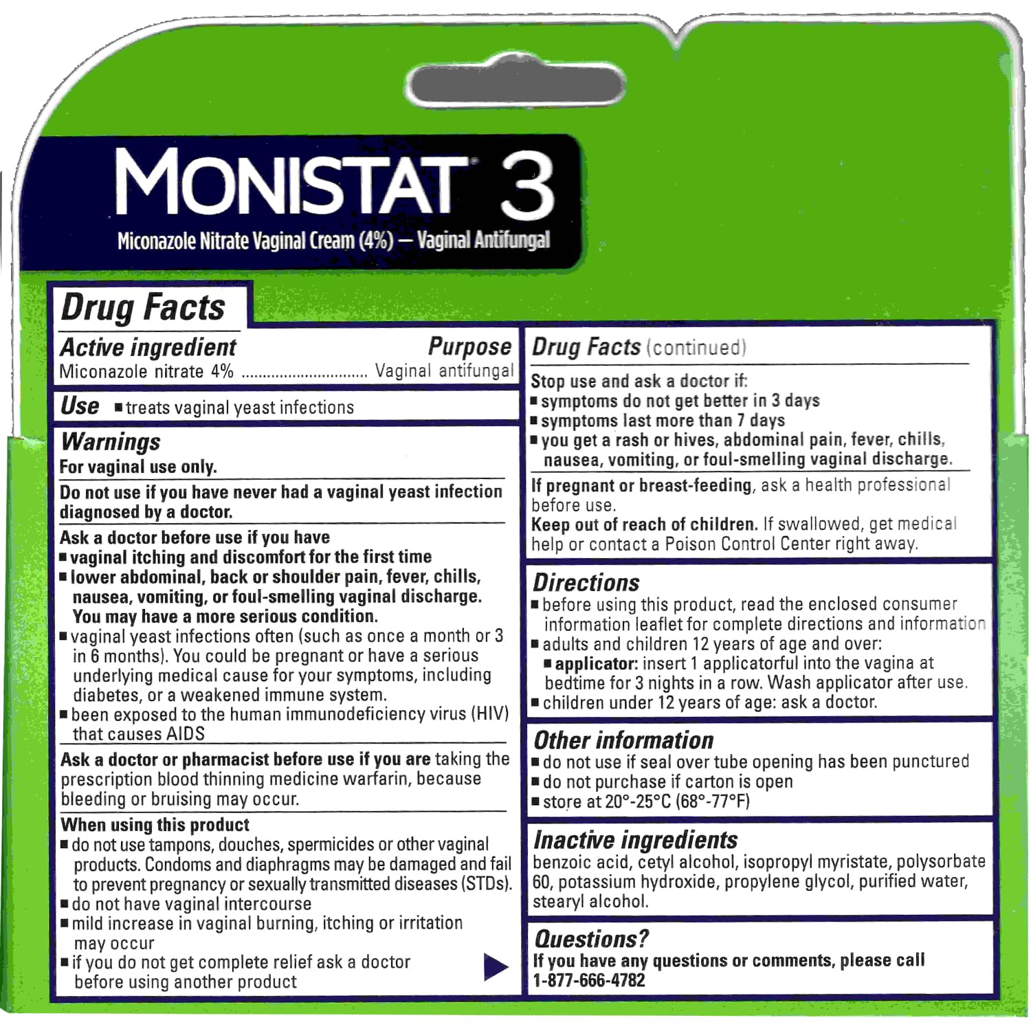 Monistat 3 Cream, 3-Day Treatment for Women: 1x Reusable Applicator & 1x 25g External Anti-Itch Cream Bundle (Pack of 2) MonistatBuy Supplements Australia