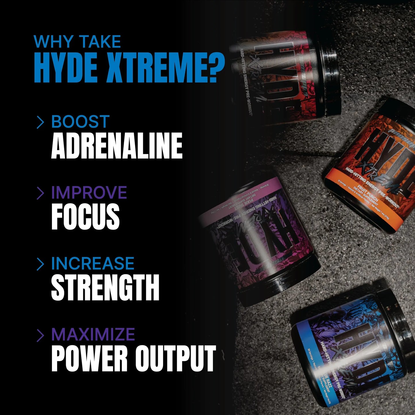 PROSUPPS Mr. Hyde Xtreme Pre-Workout Powder Energy Drink - Intense Sustained Energy PROSUPPS