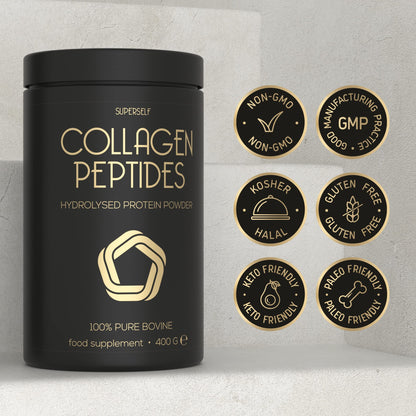 Premium Collagen Powder - Collagen Supplements for Women & Men - Pure Bovine Collagen Peptides 400g SuperSelfBuy Supplements Australia