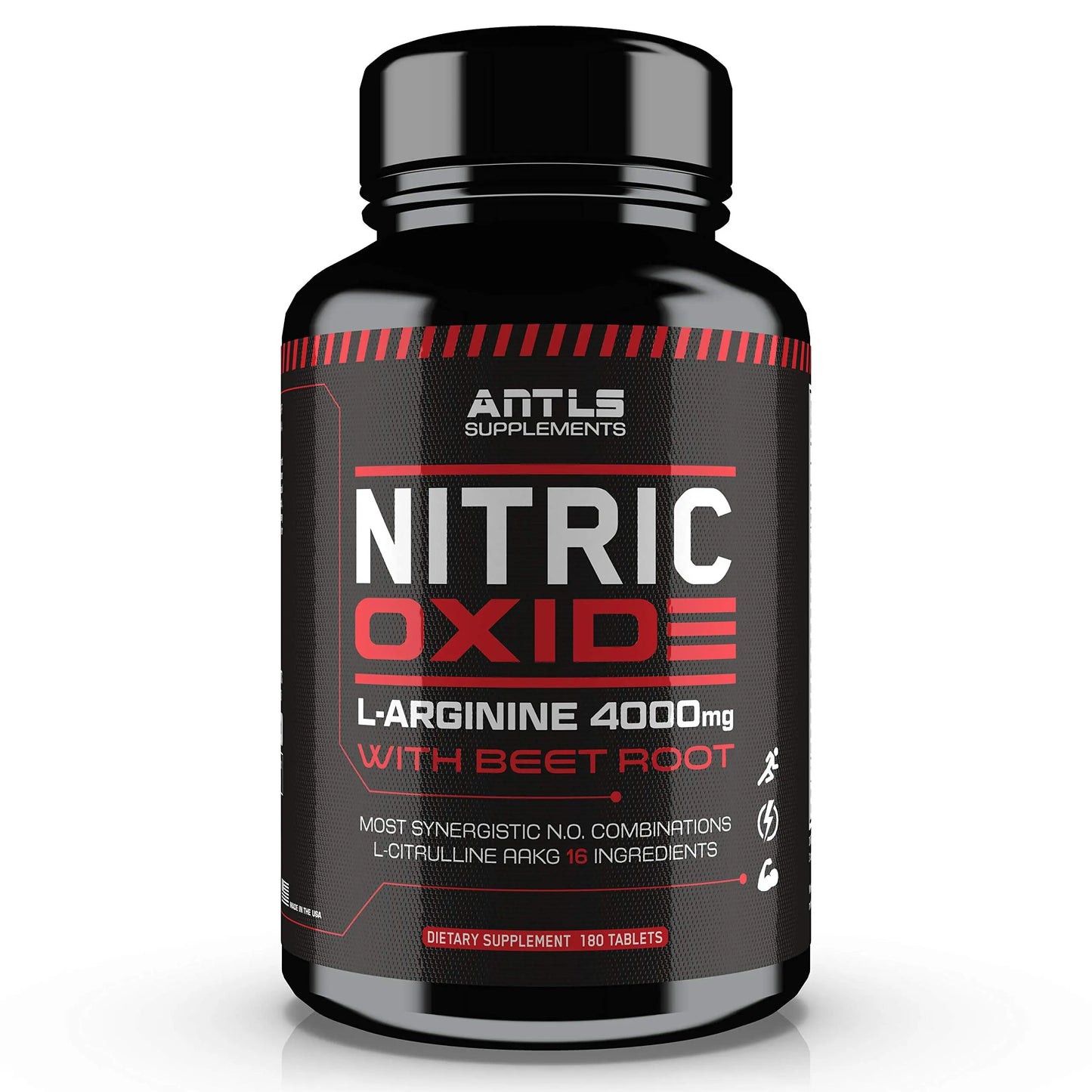 Nitric Oxide Supplement Booster Complex L Arginine 4000mg,L Citrulline, AAKG,Beet Root ANTLS Supplements