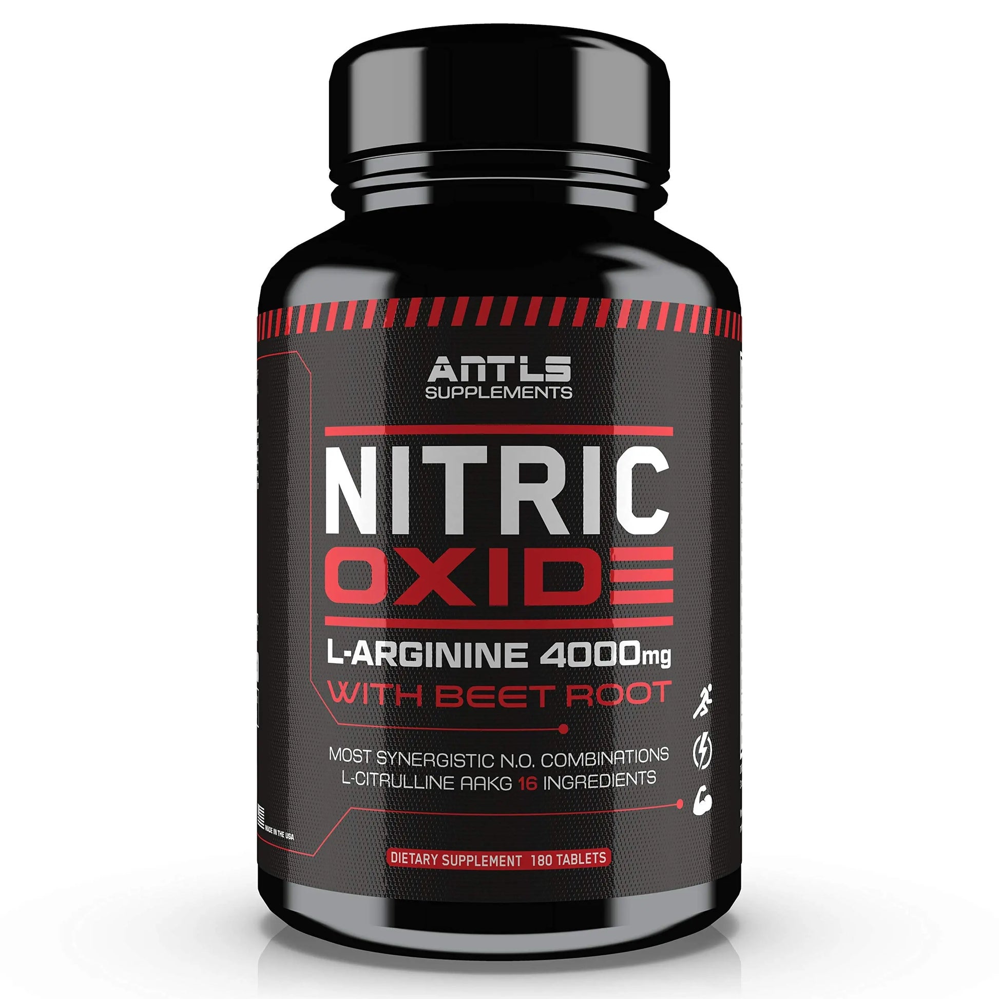 Nitric Oxide Supplement Booster Complex L Arginine 4000mg,L Citrulline, AAKG,Beet Root ANTLS Supplements