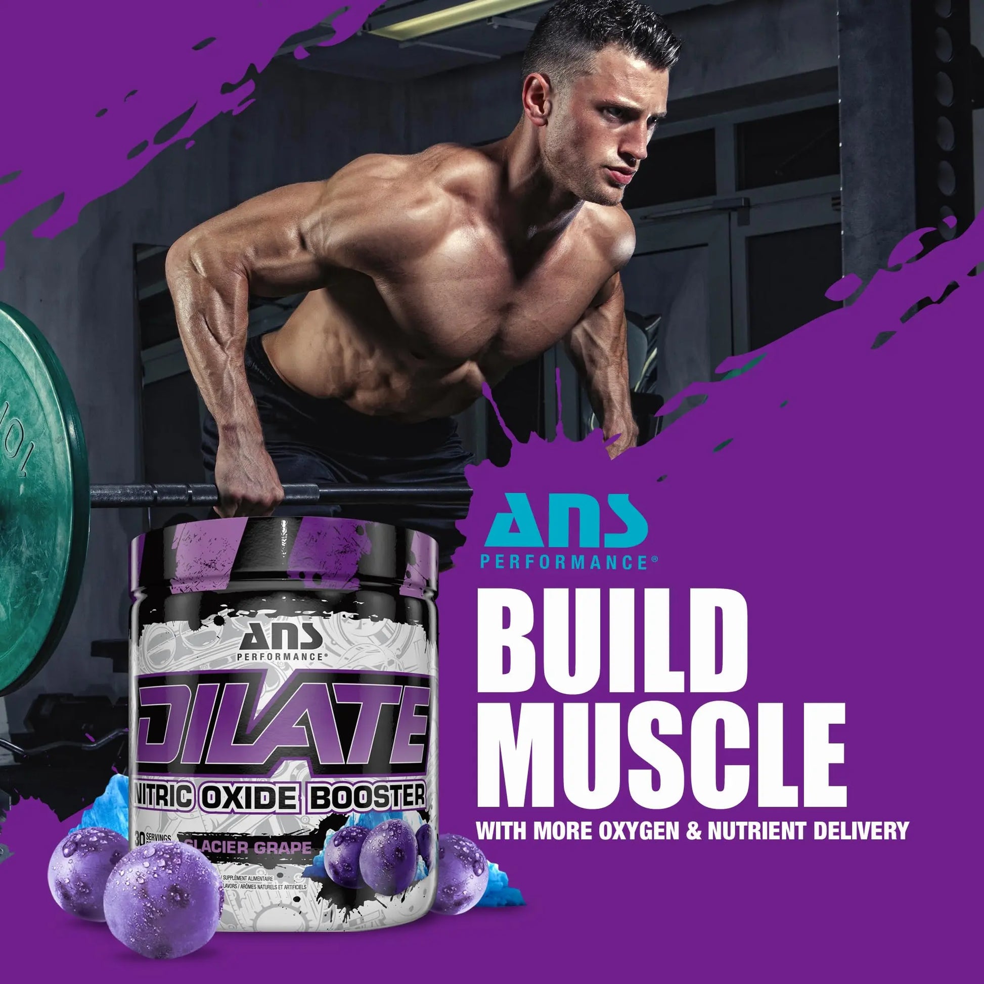 ANS Performance Dilate Pump PreWorkout Powder - Dietary Supplement - Maximizes ANS Performance