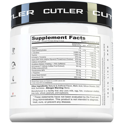 Prevail Pre Workout Powder with Nootropics: Pre Workout for Men and Women, Cutting Edge Energy and Focus Supplement with L Citrulline, Alpha GPC, L Tyrosine, Neurofactor | Peach Mango, 40 Servings Cutler NutritionBuy Supplements Australia