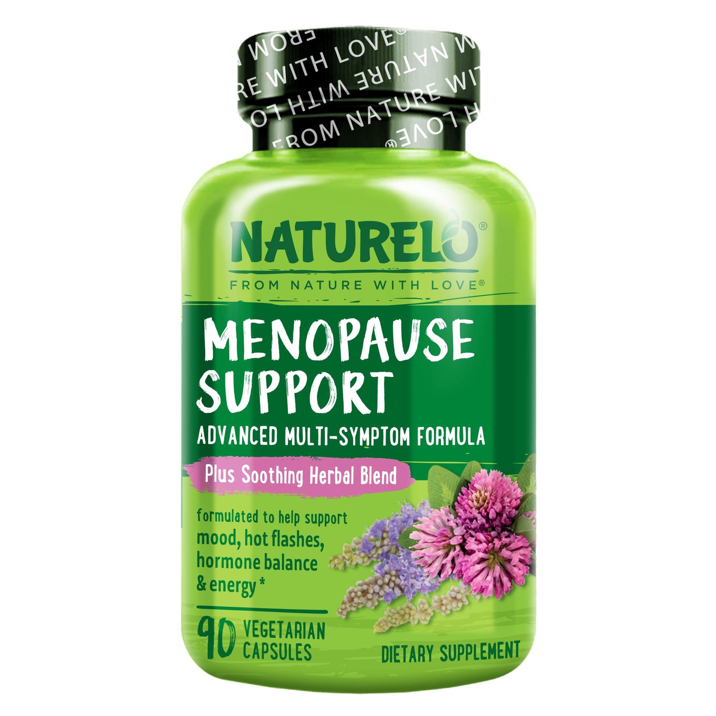 NATURELO Menopause Support, Advanced Multi-Symptom Formula w/Soothing Herbal Blend NATURELO