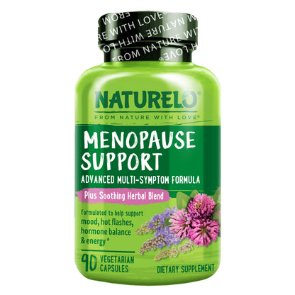 NATURELO Menopause Support, Advanced Multi-Symptom Formula w/Soothing Herbal Blend NATURELO