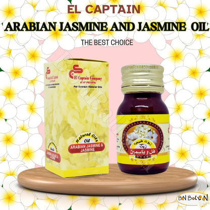 1 Pack Pure & Natural Jasmine Oil Cold Pressed El Captain Elcaptain Natural Concentrated Crude bonballoon