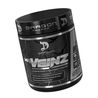 DRAGON PHARMA Mr. Veinz Stim Free Pre-Workout, Extreme Pump & Nootropic Catalyst DRAGON PHARMA