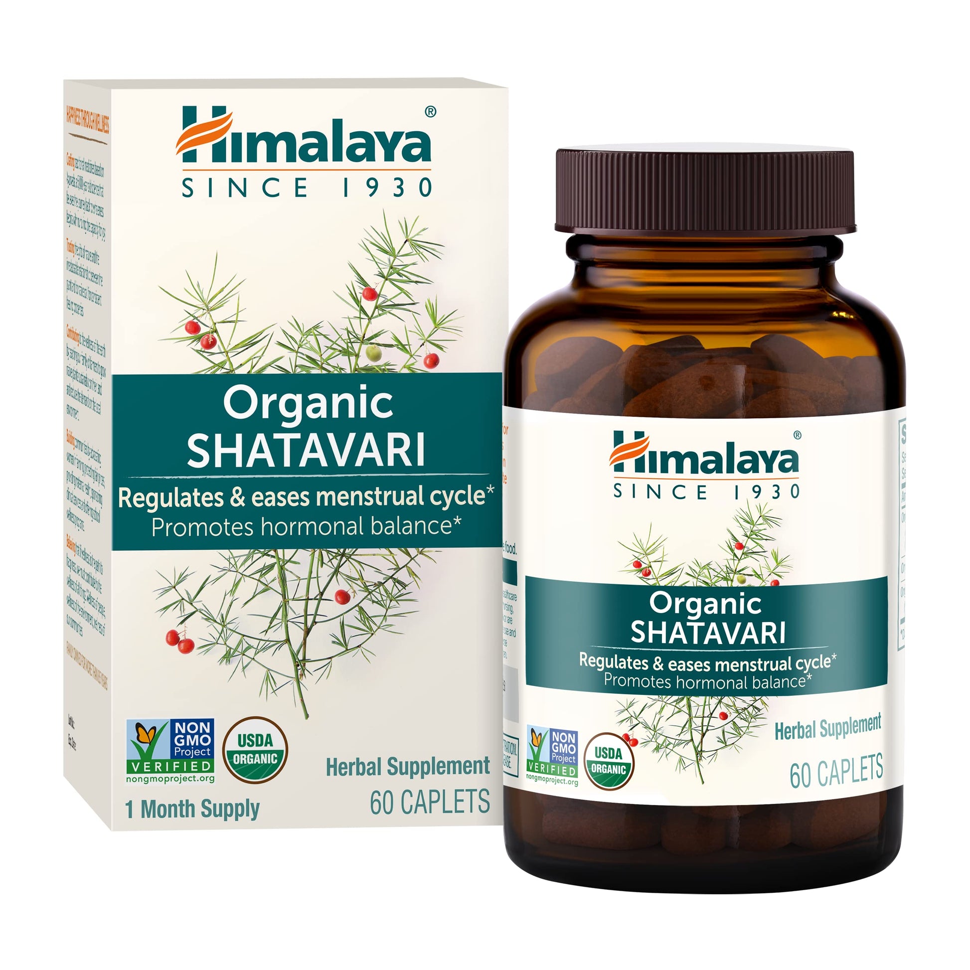 Himalaya Organic Shatavari for PMS, Menstrual Cramp Relief, Menopause Support, and Women's Health Himalaya