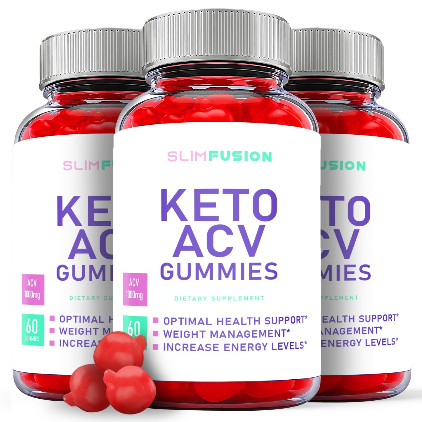 (3 Pack) Slim Fusion Keto Gummies, Slim Fusion Keto ACV Gummies, Slim Fusion ACV Keto Ark Labs