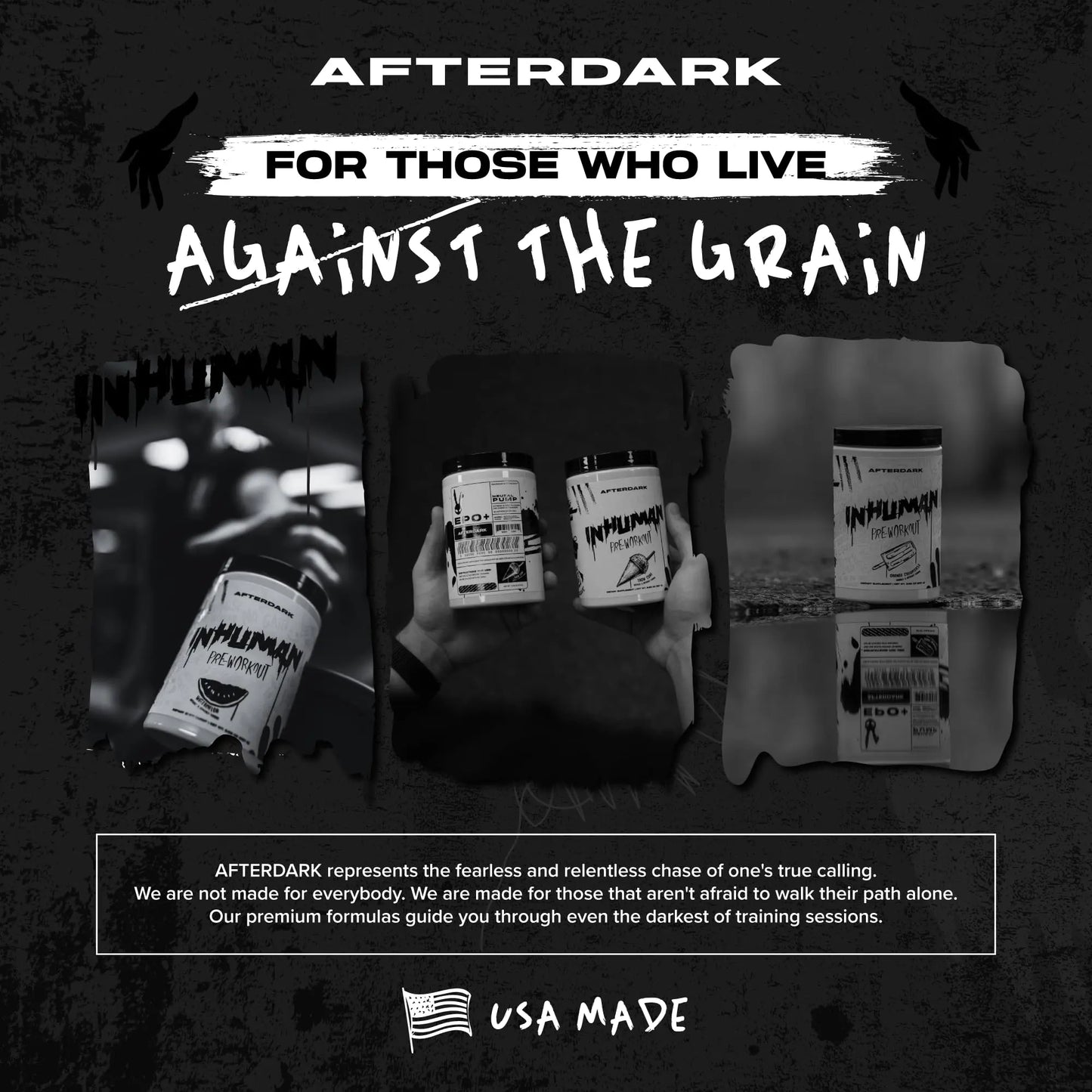 AFTERDARK INHUMAN Pre-Workout Powder, Enhanced Mind-Muscle Connection AFTERDARK