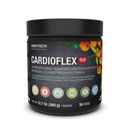 INNOTECH Cardioflex supplement container on a white background