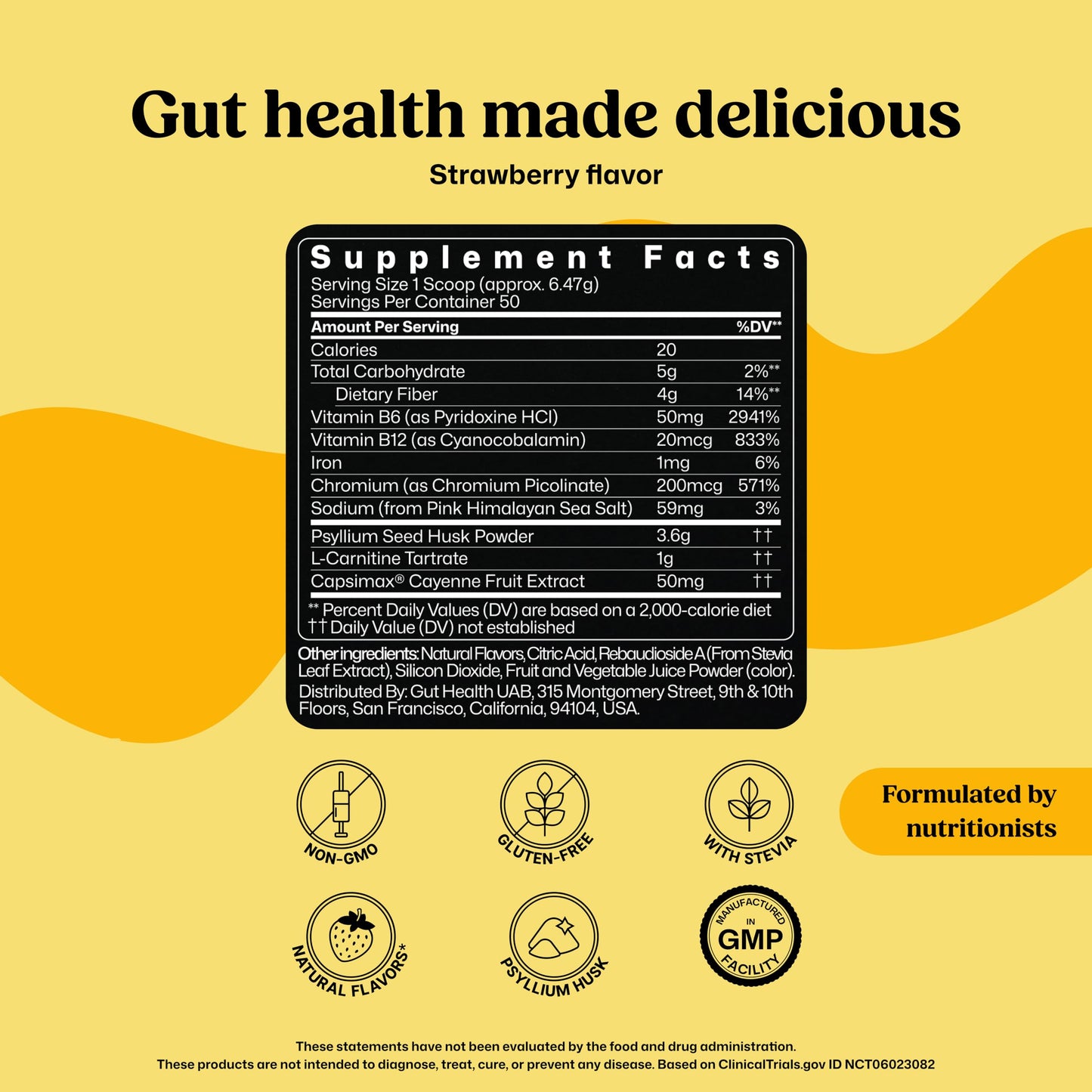 ColonBroom Premium Powder Supplement (Strawberry) - Colon Broom Psyllium Husk Fiber Powder Drink - Gluten Free, Non-GMO Colon Cleanse for Bloating Relief & Gut Health, 50 Servings ColonBroomBuy Supplements Australia