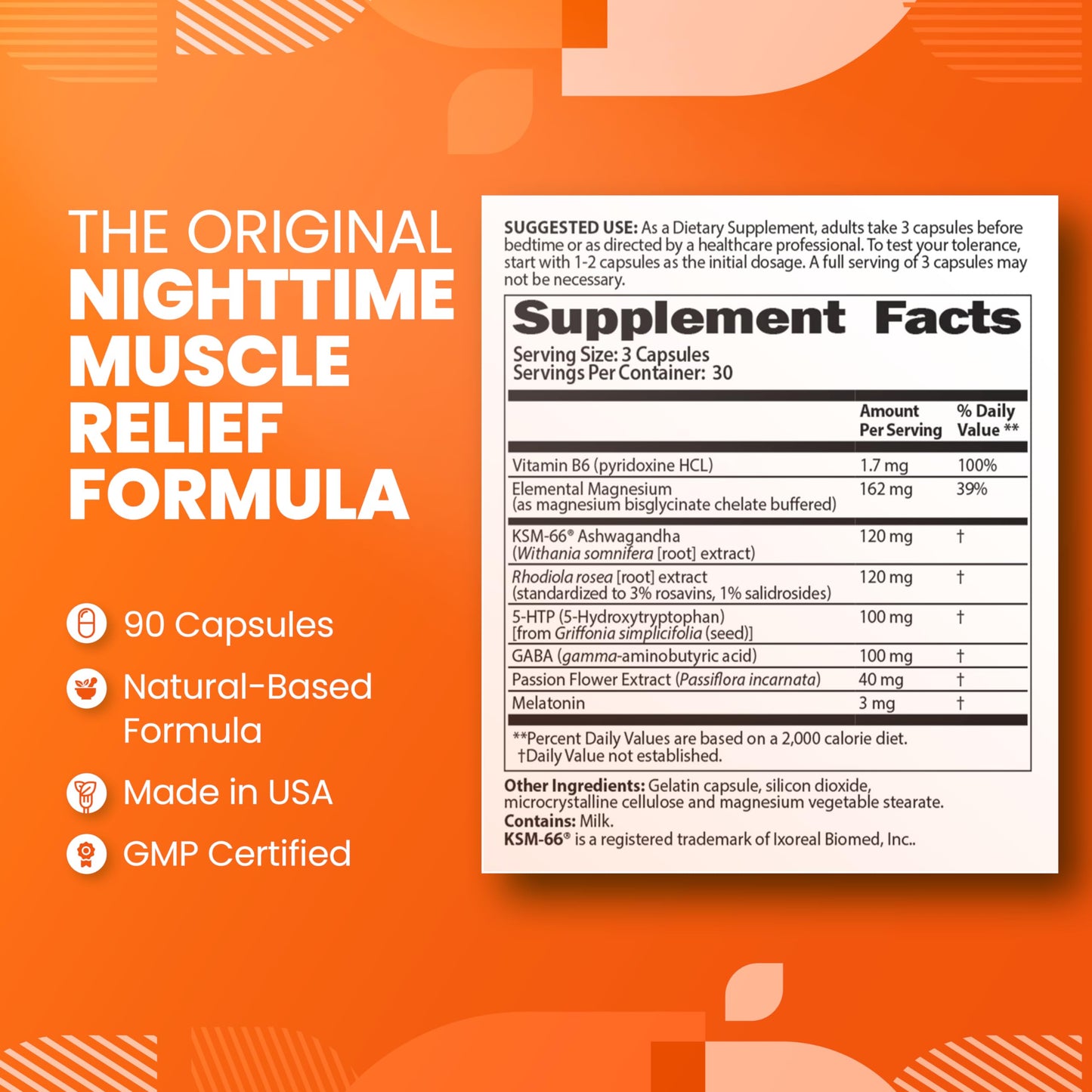 SaltWrap Mag R&R - Nighttime Muscle Cramps Support, Natural Sleep Support for Adults with Magnesium Glycinate for Muscle Spasm and Leg Cramps Relief, 90 Capsules SaltWrapBuy Supplements Australia