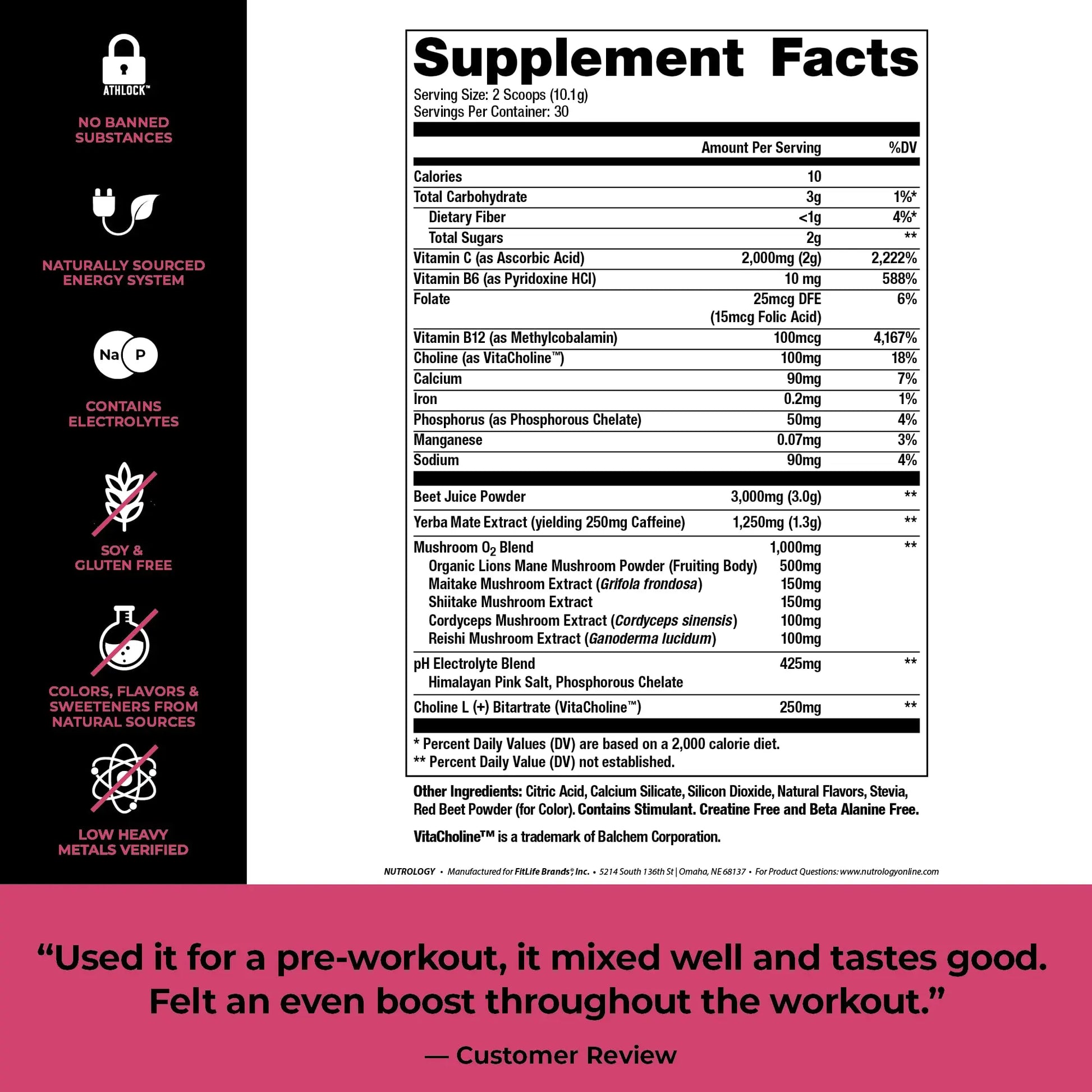 Nutrology Greens & Fruits Powder-Naturally Sourced Superfood, Chocolate (30 Servings) Beet Natural O2, Pre Workout Powder, Passion Fruit Flavor (30 Servings) Nutrology buy supplements Au