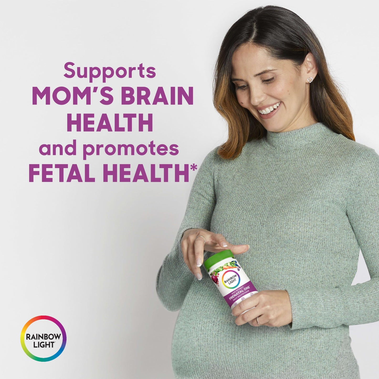 Rainbow Light Prenatal One High Potency Daily Multivitamin with Folate, Ginger and Probiotics Rainbow Light