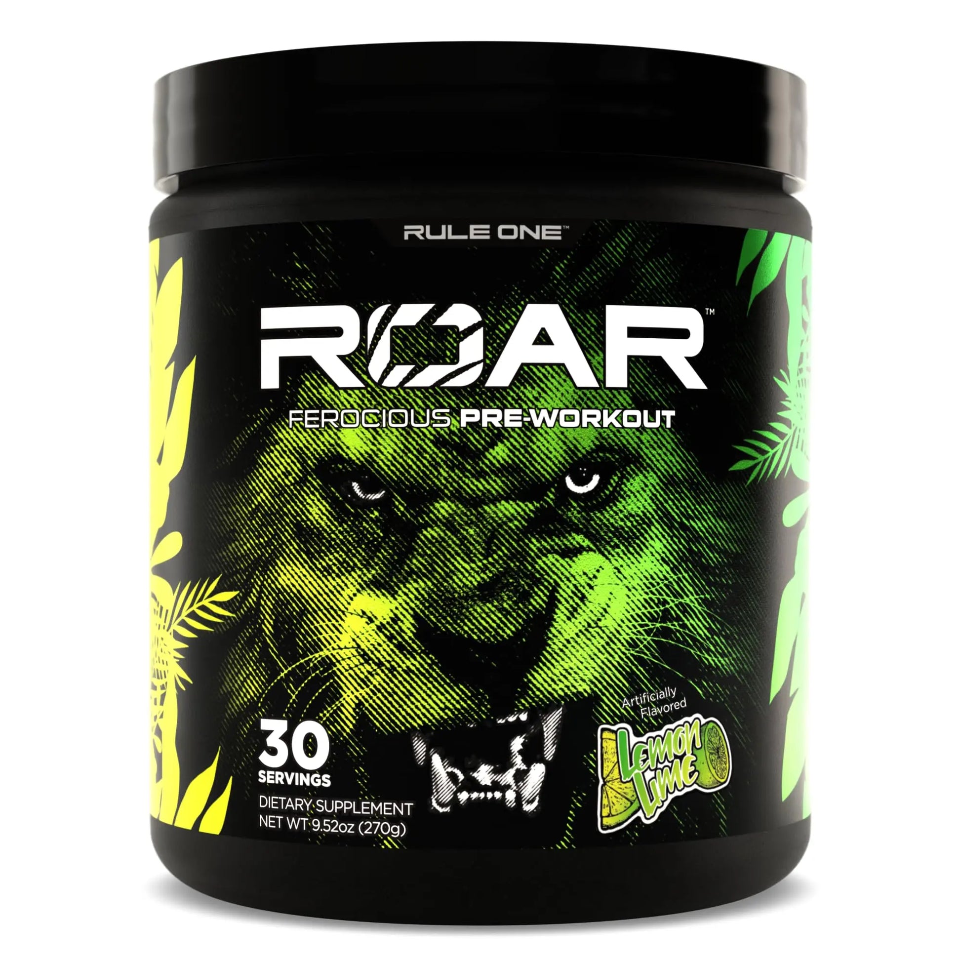 Rule 1 R1 Roar, Lemon Lime - 9.52 oz - Pre-Workout Powder - with Creatine, Beta-Alanine Rule 1 Proteins