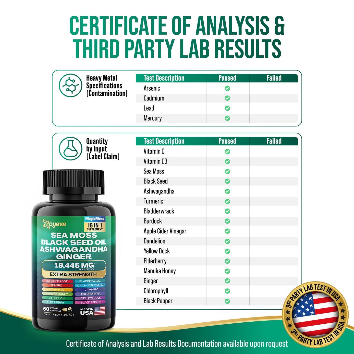 Zoyava Sea Moss 16-in-1 and Collagen 14-in-1 Bundle Zoyava