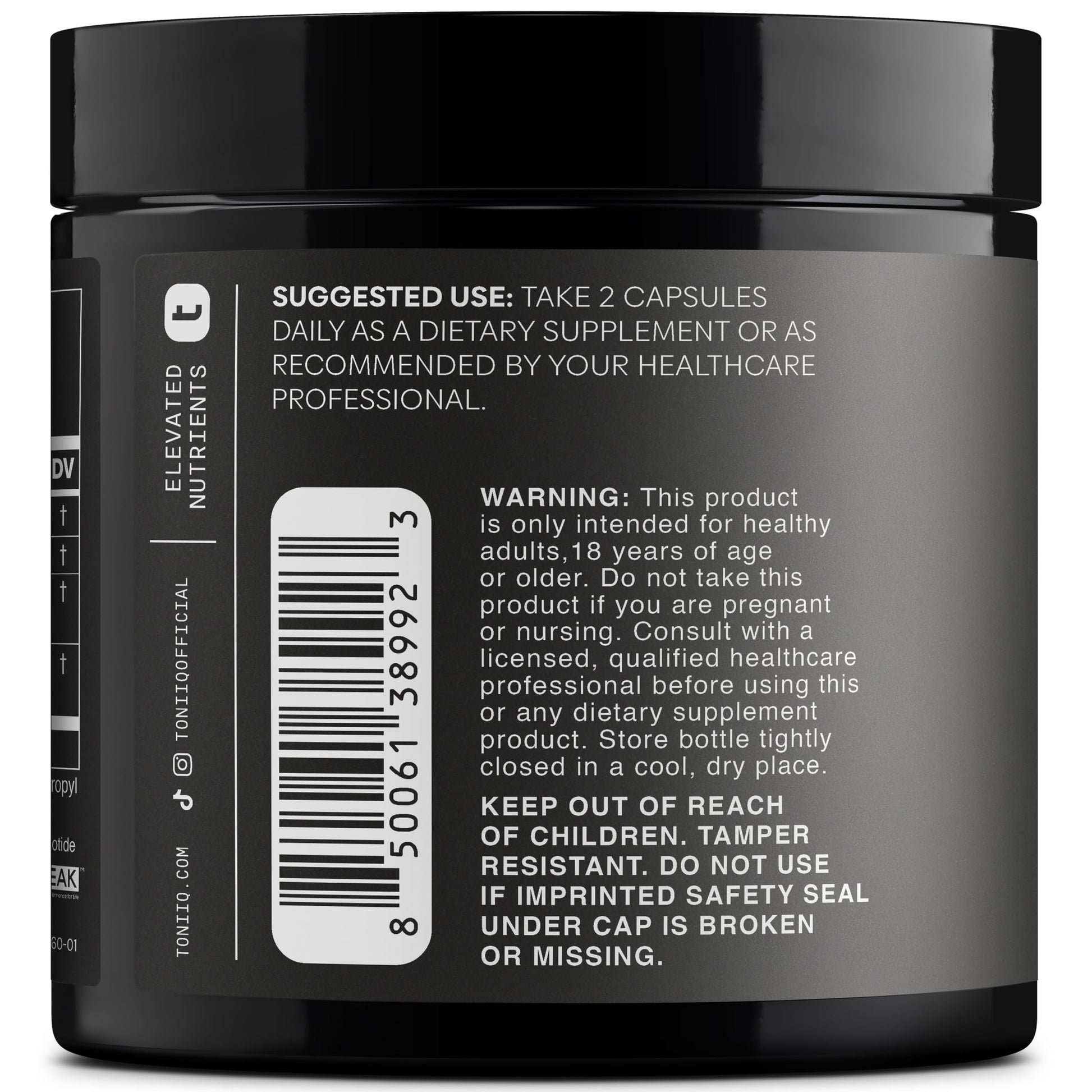 Toniiq NMNH Supplement – Ultra High Potency 1,000mg Complex with Clinically Studied Uthpeak™ NMNH, Resveratrol, Quercetin & TMG – Highly Purified – Third-Party Lab Tested – 60 Capsules ToniiqBuy Supplements Australia