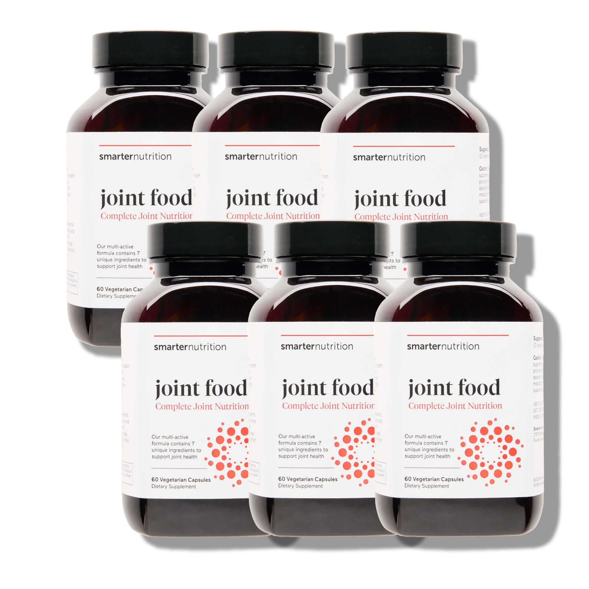 SMARTERNUTRITION Joint Food - Whole-Food Joint Supplement to Support Lubrication & Mobility - Formulated with Collagen Type II, MSM, Vitamin C, Turmeric, Bromelain - 6 Pack[180-Day Supply] SMARTERNUTRITIONBuy Supplements Australia