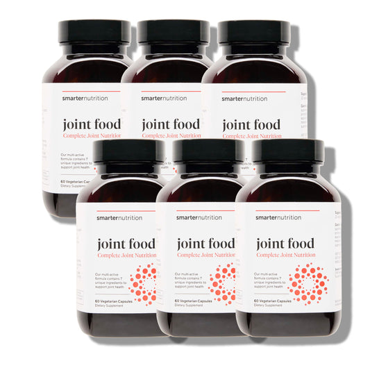 SMARTERNUTRITION Joint Food - Whole-Food Joint Supplement to Support Lubrication & Mobility - Formulated with Collagen Type II, MSM, Vitamin C, Turmeric, Bromelain - 6 Pack[180-Day Supply] SMARTERNUTRITIONBuy Supplements Australia